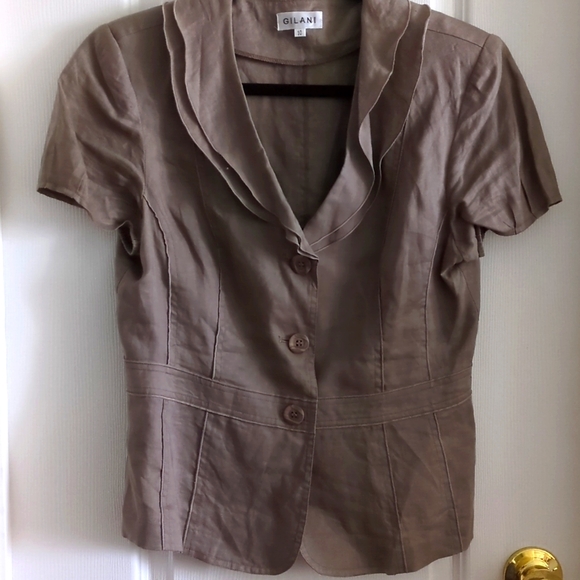 Gilani Women's Linen Blouse - Picture 2 of 9